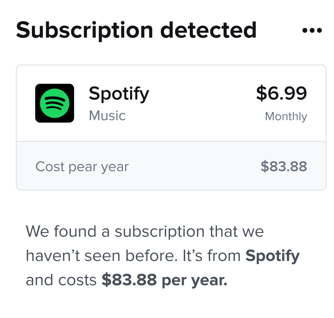 Subscription Detected